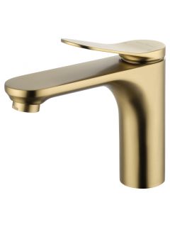 Смеситель для раковины Wonzon & Woghand WW-A40482-BG брашированное золото